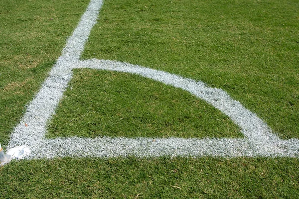 Кутовий маркер футбольного поля — стокове фото