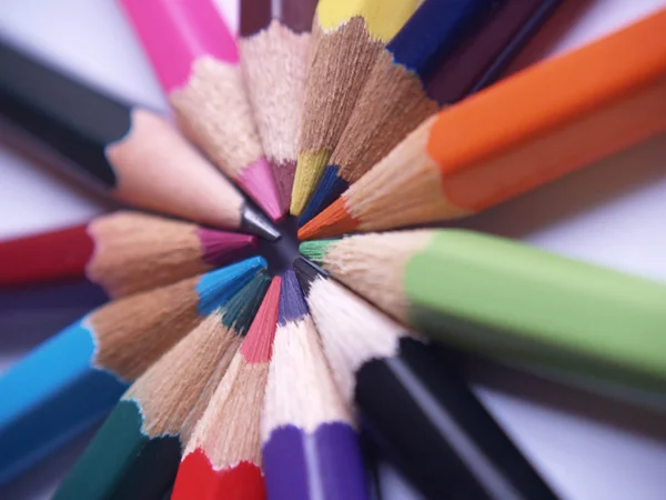 Färg pennor. — Stockfoto