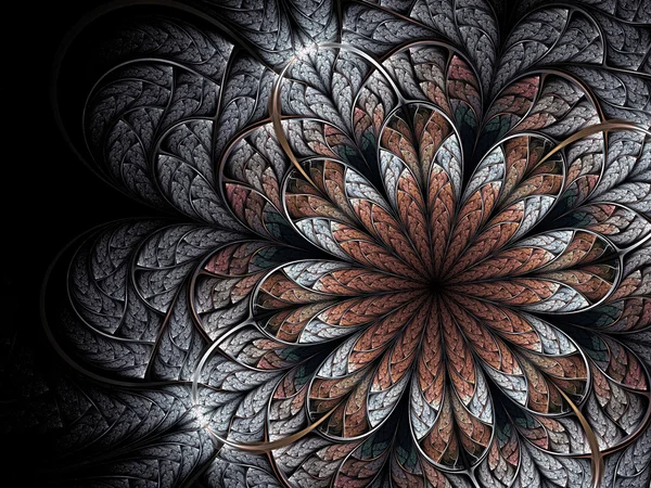 Абстракция фрактального цветка — стоковое фото
