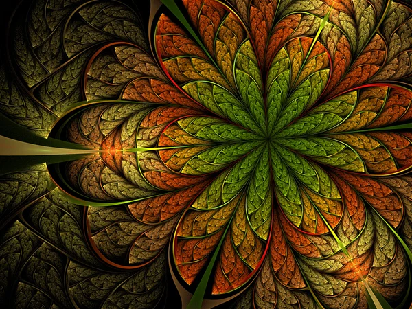 Flor fractal selvagem — Fotografia de Stock