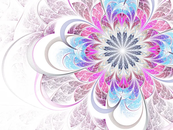 Fraktal kolorowy kwiat — Zdjęcie stockowe