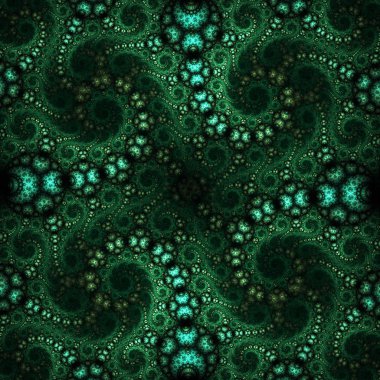 Square shaped fractal pattern clipart