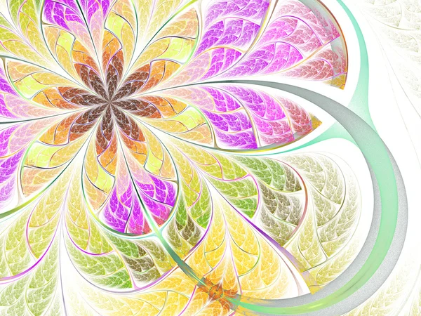 Flor fractal abstracta o mariposa — Foto de Stock