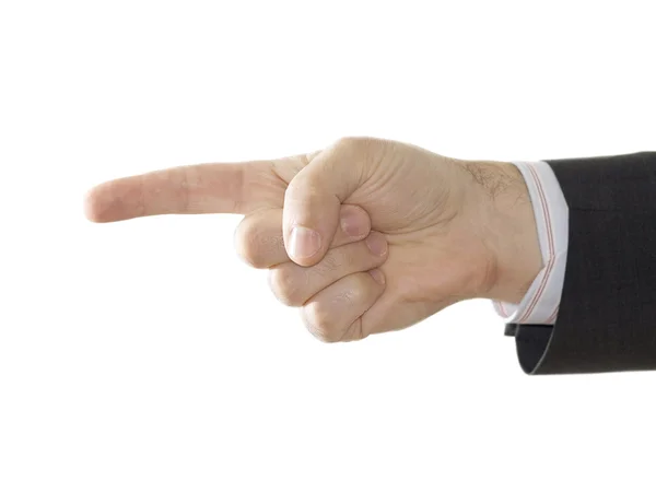 Hand Sign Made by Man in Suit — Stock Photo, Image