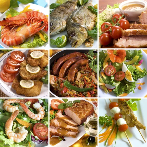 Collage de alimentos — Foto de Stock