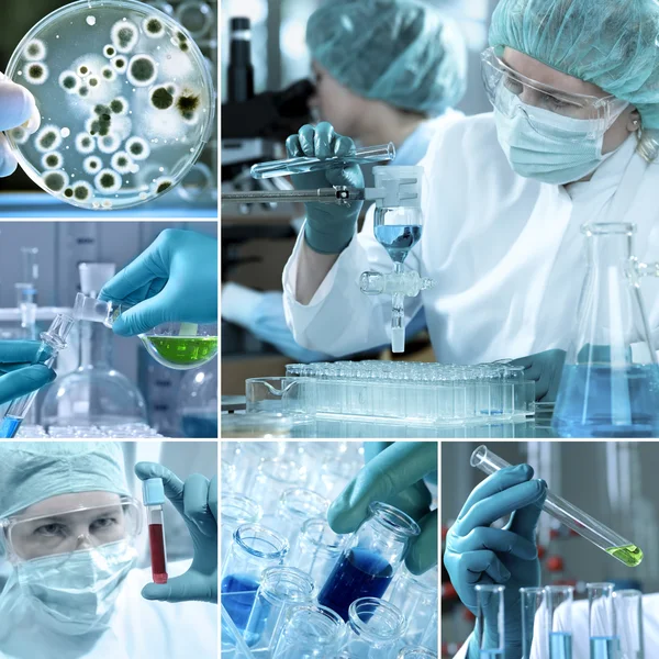 Laboratory Collage — Stock Photo, Image