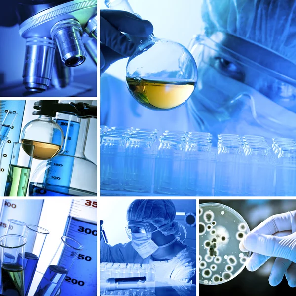 Collage de laboratorio — Foto de Stock