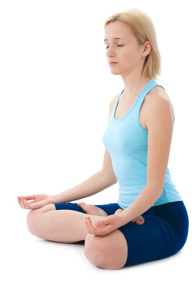 stock image Woman doing yoga