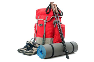 Hiking equipment clipart