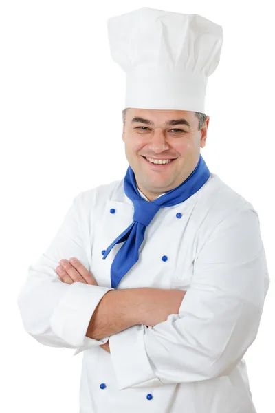 Portret van een knappe kok — Stockfoto