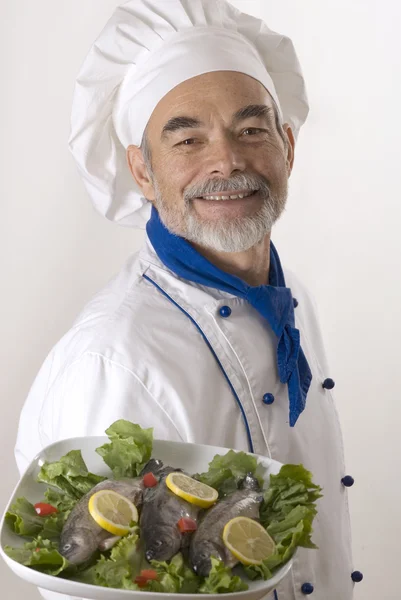 Potret seorang koki — Stok Foto