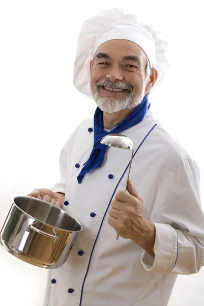 Porträtt av en kock — Stockfoto