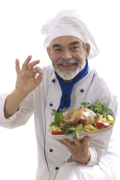 Aantrekkelijke chef-kok — Stockfoto