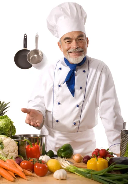 Chef atractivo — Foto de Stock