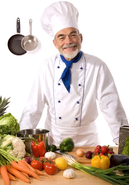 Vonzó chef — Stock Fotó
