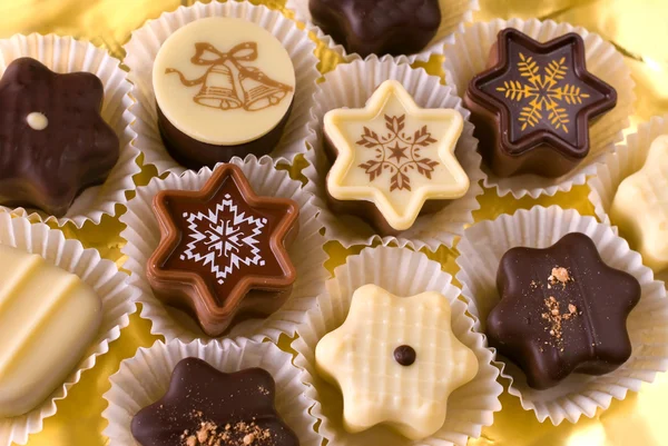 Lindos chocolates de Navidad —  Fotos de Stock