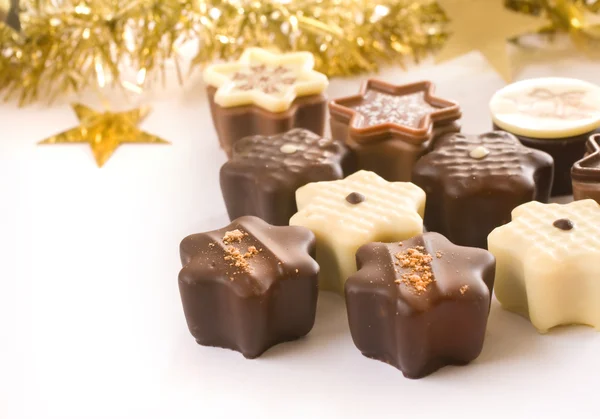 Милый рождественский шоколад — стоковое фото