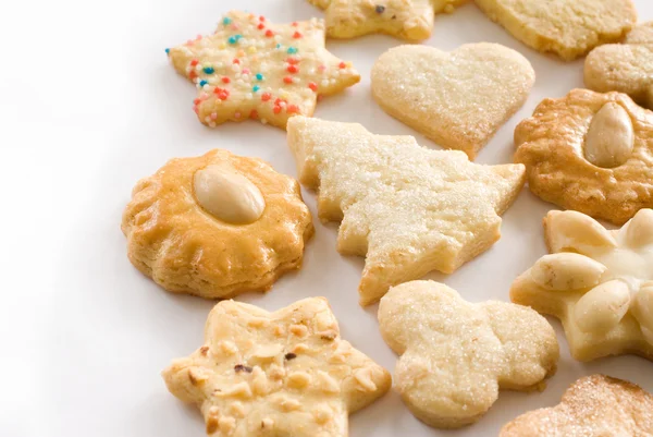 Biscuits au beurre de Noël — Photo