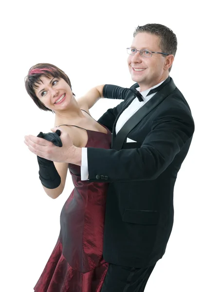 Atractiva pareja bailando — Foto de Stock