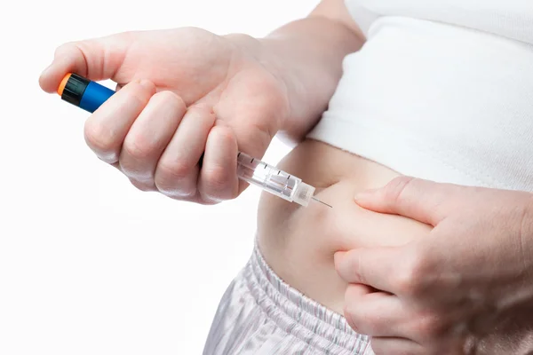 Inyección de insulina — Foto de Stock
