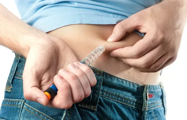 Insulina injectada — Fotografia de Stock