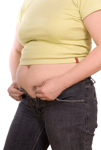 太りすぎの女性 — ストック写真