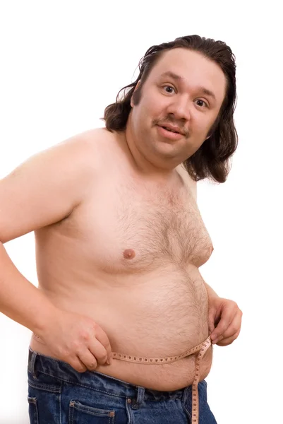 Obézní muž — Stock fotografie