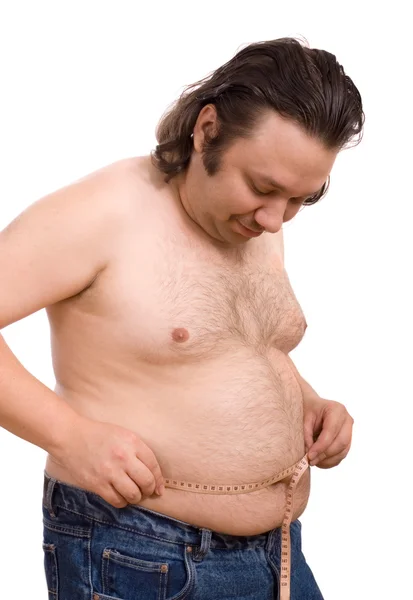 Hombre con sobrepeso — Foto de Stock