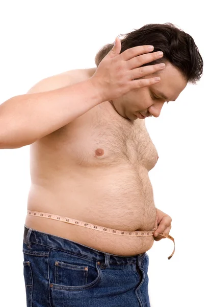 Overweight man — Stock Photo, Image