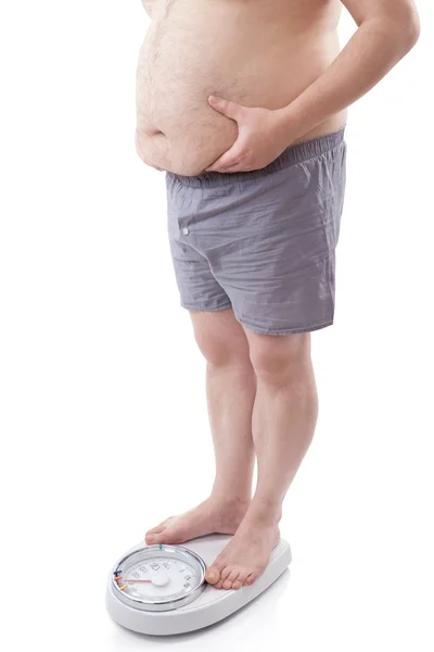 Hombre con sobrepeso — Foto de Stock