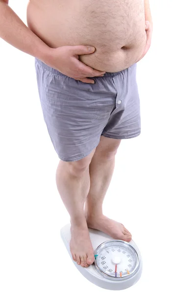 Uomo sovrappeso — Foto Stock