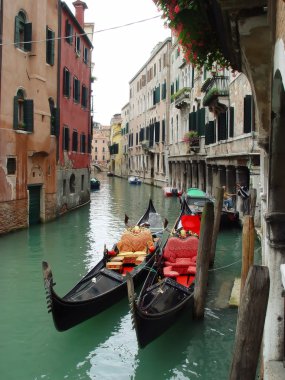 Gondolas from Venice, Italy clipart