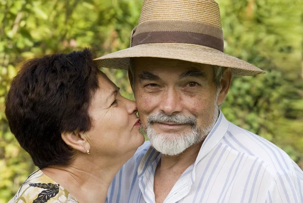 Ein attraktives Senioren-Paar — Stockfoto