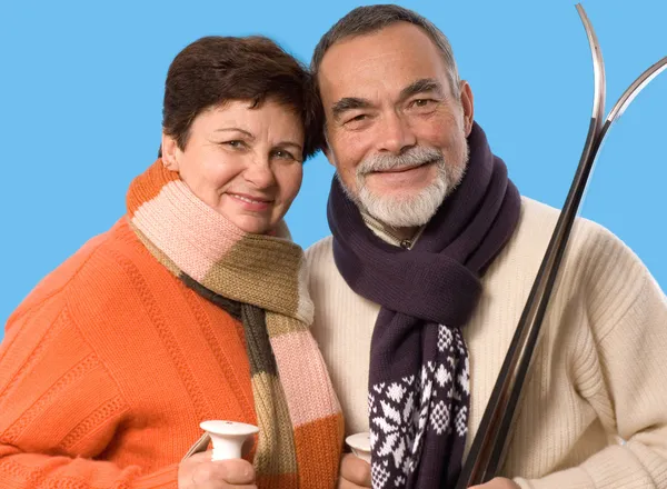 Cuplu bătrân fericit — Fotografie, imagine de stoc