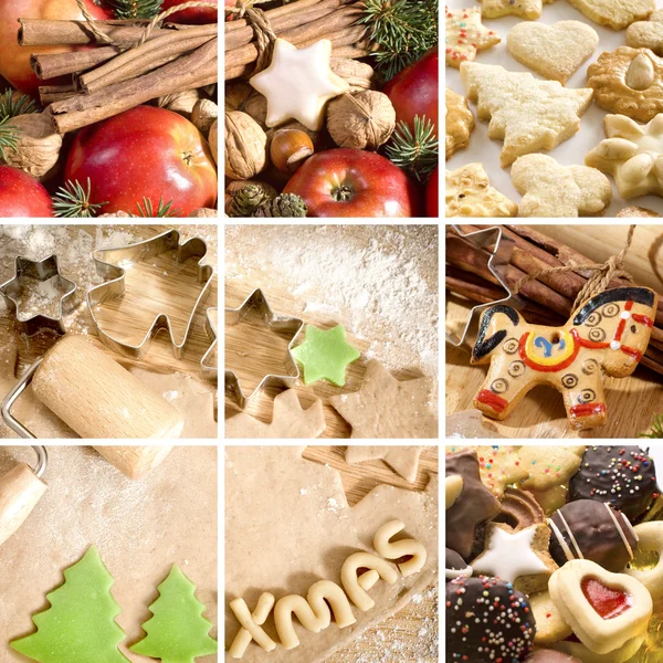 Christmas cakes and spices — Stock Photo, Image
