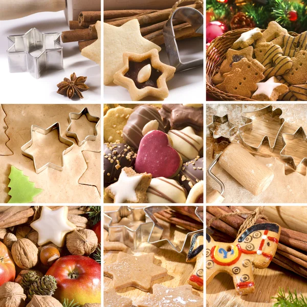 Christmas cakes and spices — Stock Photo, Image