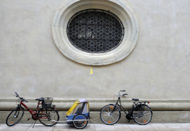 Bicycles in city center #3, regensburg clipart