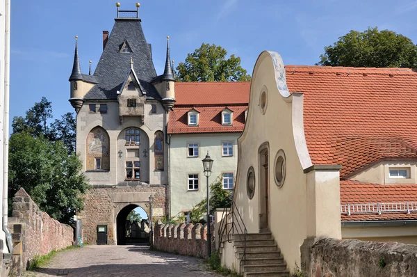 Albrechtsburg, ворота, молодший — стокове фото