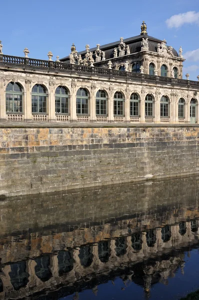 Moat at zwinger, dresden — Stock Photo, Image