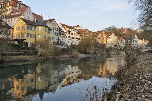 Neckar nasyp, Tübingen — Zdjęcie stockowe