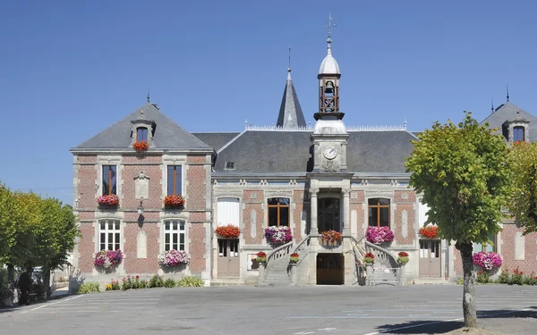 Flowering town hall, liart, ardennes — Stock Photo, Image