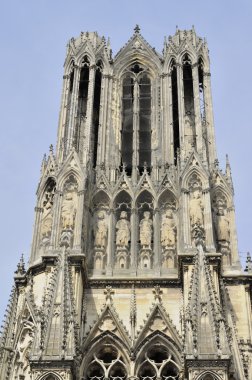 Cathedral's tower ayrıntı, reims