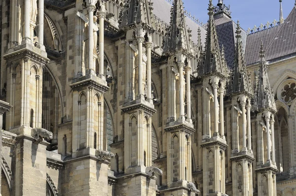 Cathedral buttresses, reims — Stock Photo, Image