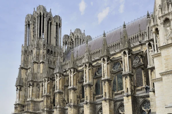 Cathedral side, reims — Stock Photo, Image