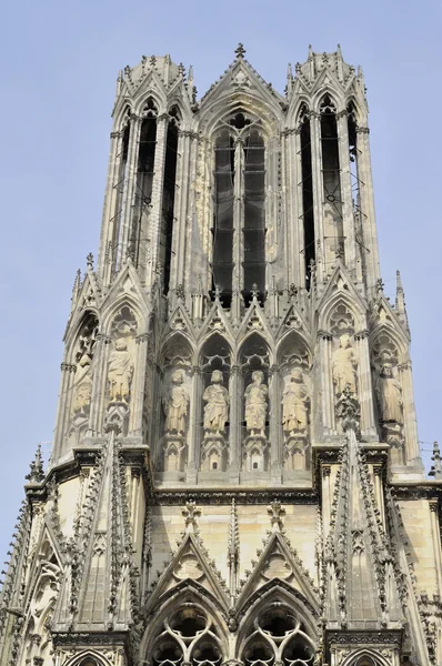 Cathedral's tower detail, reims — Stock Photo, Image