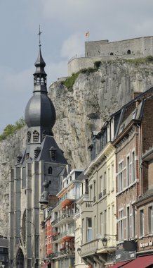 Notre dame and citadelle, dinant clipart