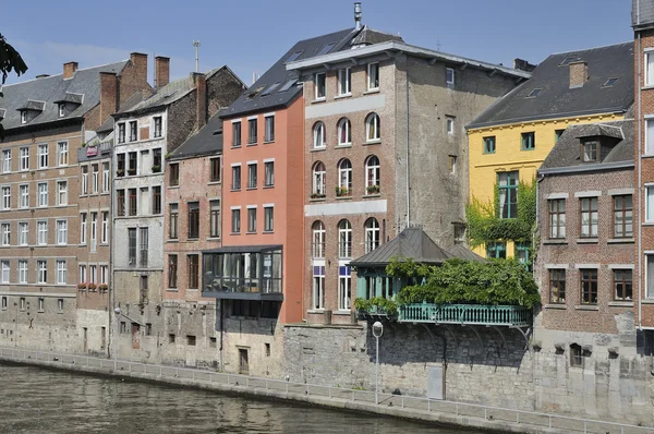 Case sul fiume Sambre, Namur — Foto Stock