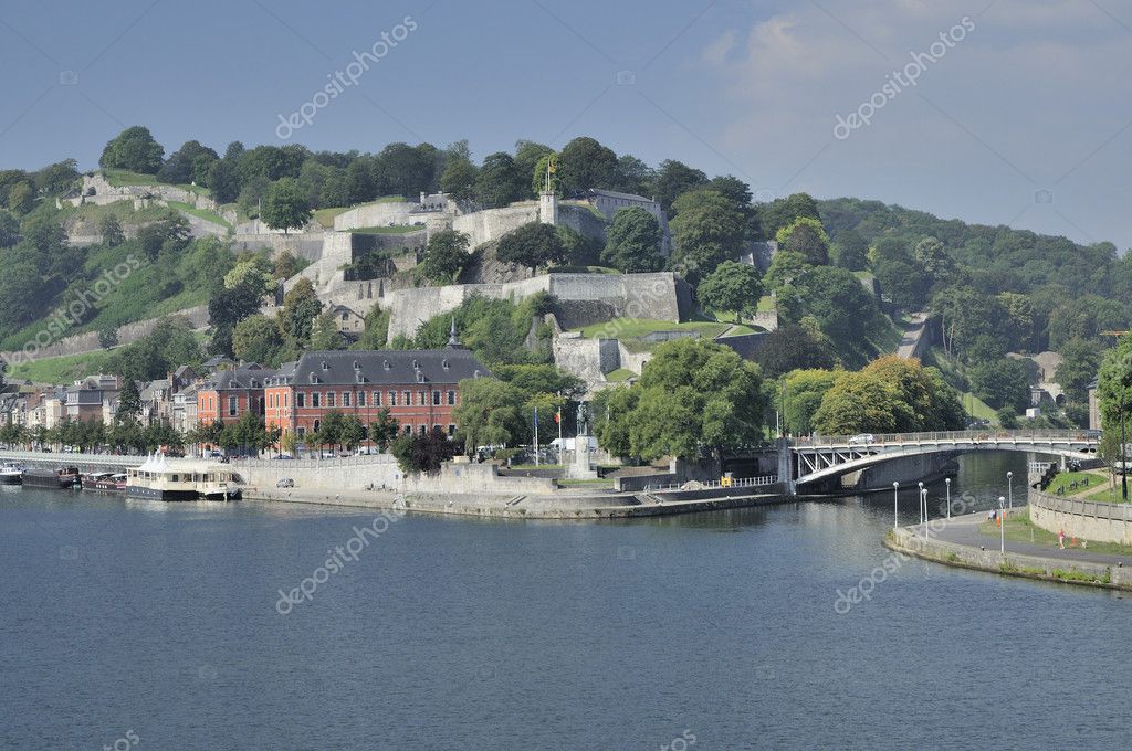 Meuse Et Sambre Sous Citadelle, Namur — Photographie Halpand © #7060346