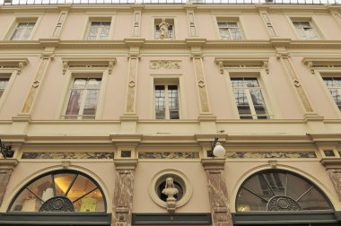 Facade at galeries st hubert, brussels clipart