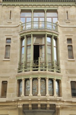Horta hotel solvay facade, brussels clipart